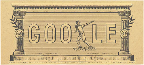 Doodle για τα 120 χρόνια από την 1η σύγχρονη Ολυμπιάδα